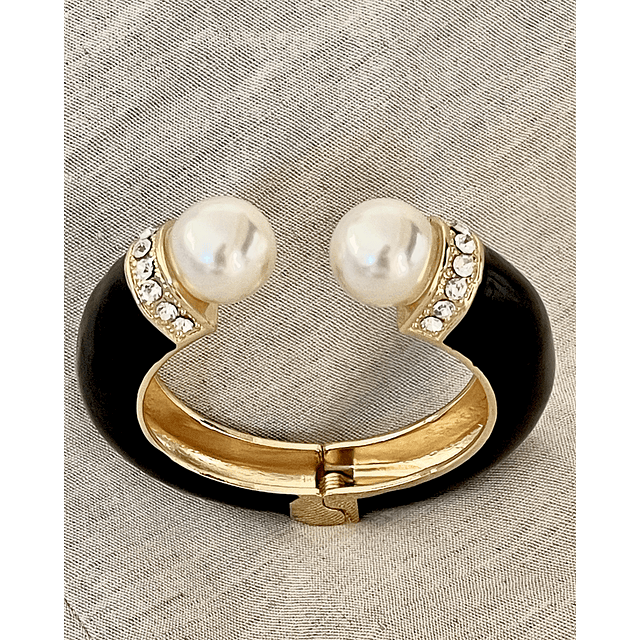 Maxi Brazalete Perlas Luxury Gold