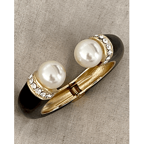 Maxi Brazalete Perlas Luxury Gold