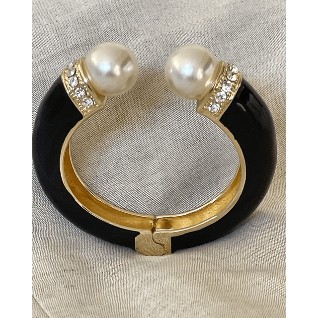 Maxi Brazalete Perlas Luxury Gold