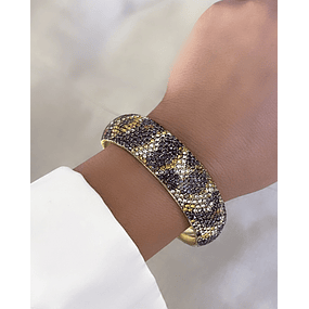 Esclava Leopardo Print Grande gold