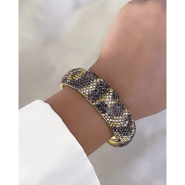 Esclava Leopardo Print Grande gold