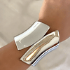 Maxi Brazalete Geométrico silver