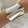 Maxi Brazalete Geométrico silver