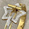 Brazalete Bicolor Circones Estrella Gold
