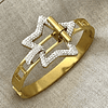 Brazalete Bicolor Circones Estrella Gold