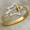 Brazalete Bicolor Circones Estrella Gold