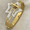 Brazalete Bicolor Circones Estrella Gold