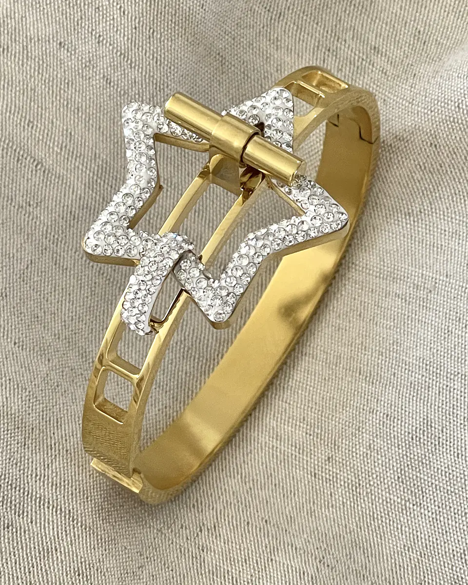 Brazalete Bicolor Circones Estrella Gold 5