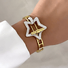 Brazalete Bicolor Circones Estrella Gold