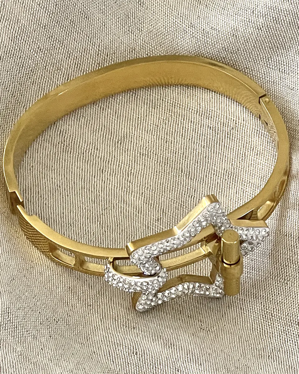 Brazalete Bicolor Circones Estrella Gold 4