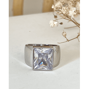 Anillo Maxi Cristal Silver
