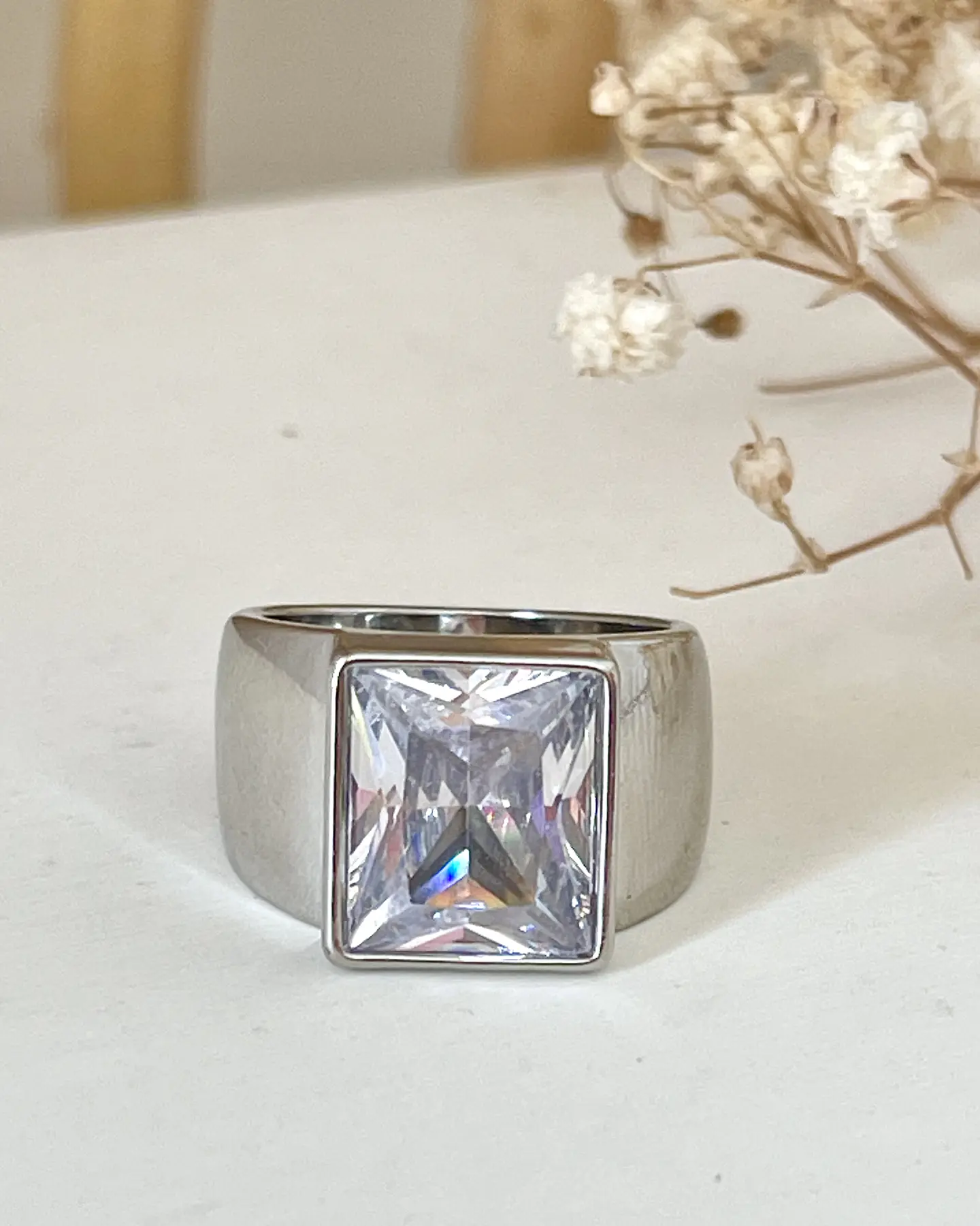 Anillo Maxi Cristal Silver 1