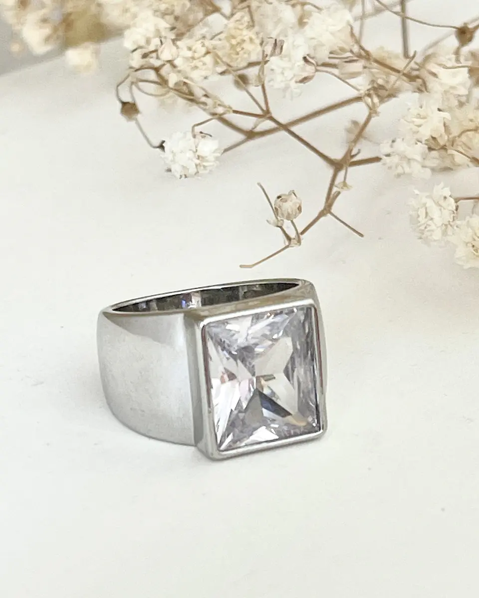 Anillo Maxi Cristal Silver 4