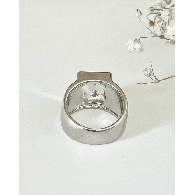 Anillo Maxi Cristal Silver