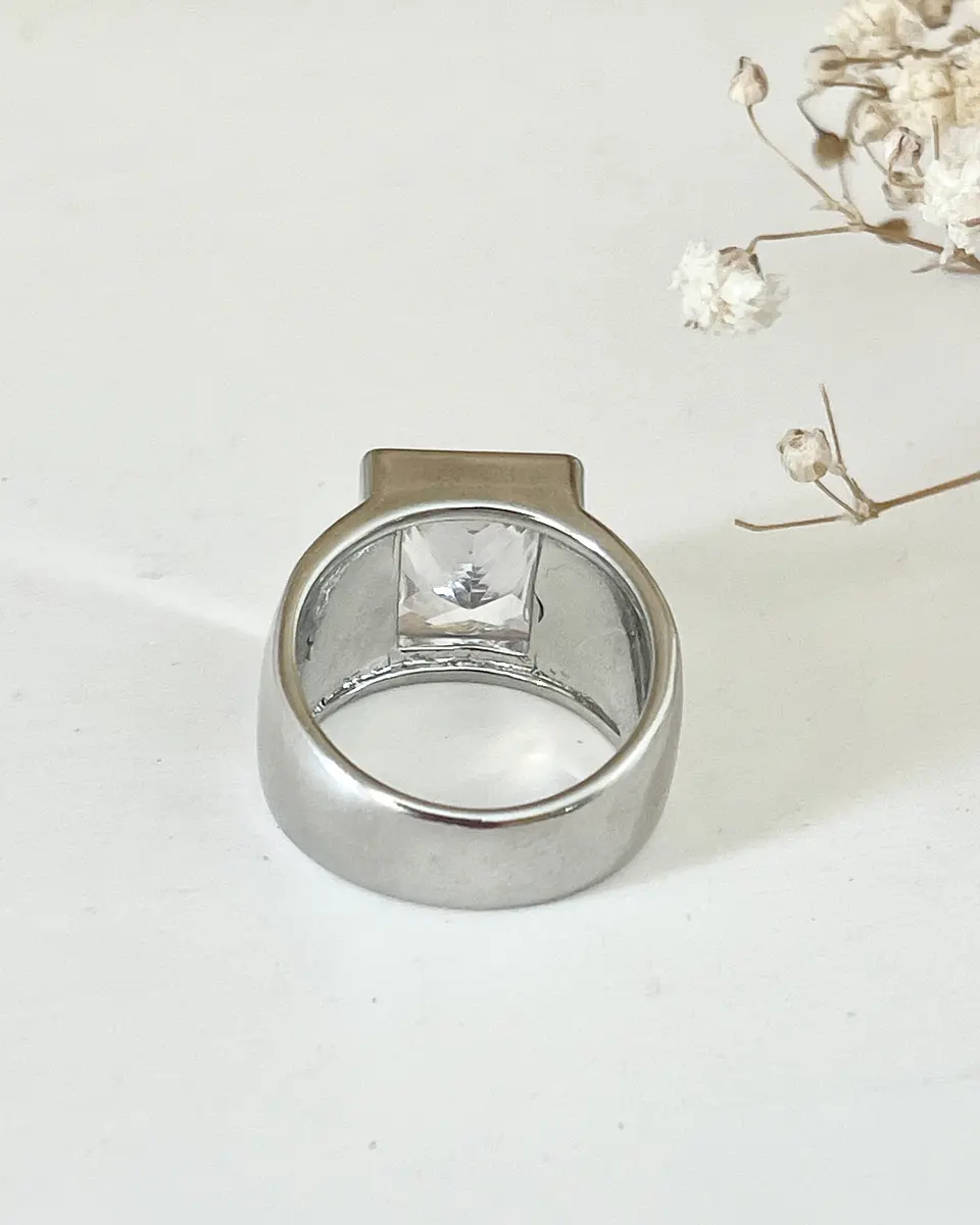 Anillo Maxi Cristal Silver 6