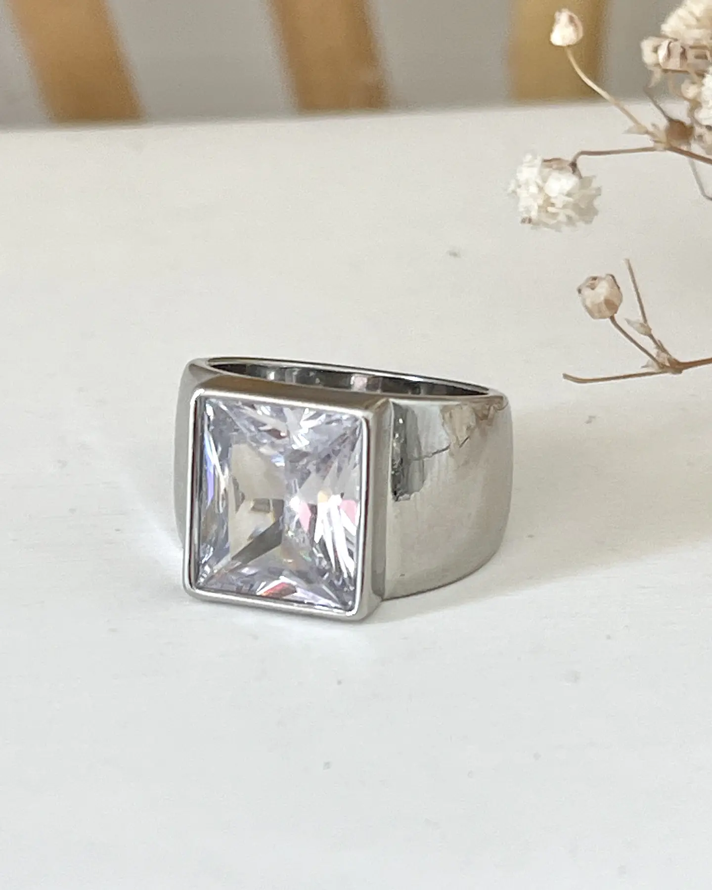 Anillo Maxi Cristal Silver 3