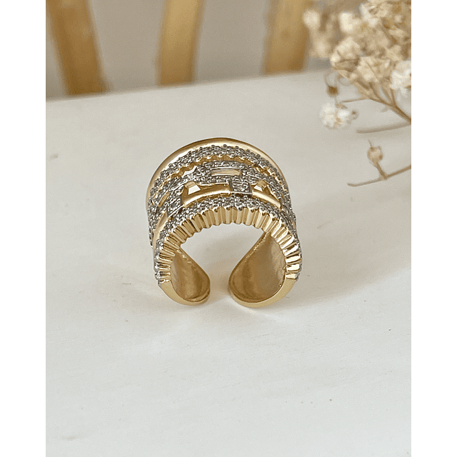 Maxi Anillo Montecarlo Circones Gold 