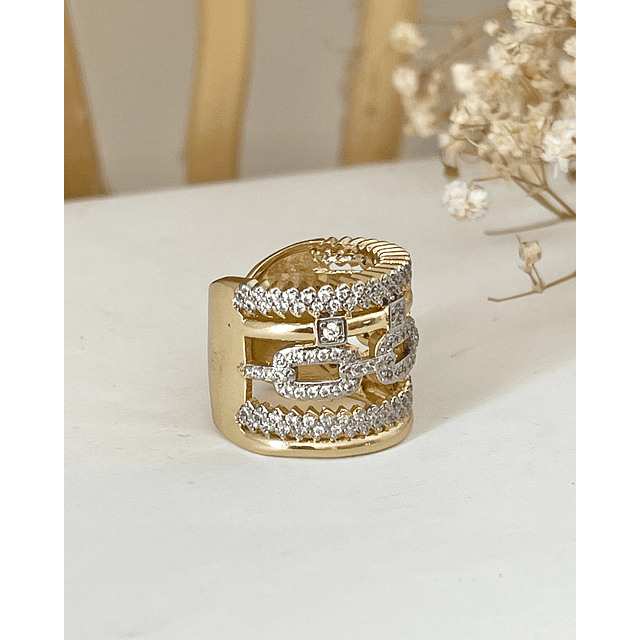 Maxi Anillo Montecarlo Circones Gold 