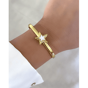 Brazalete  Estrella Blanca Gold 