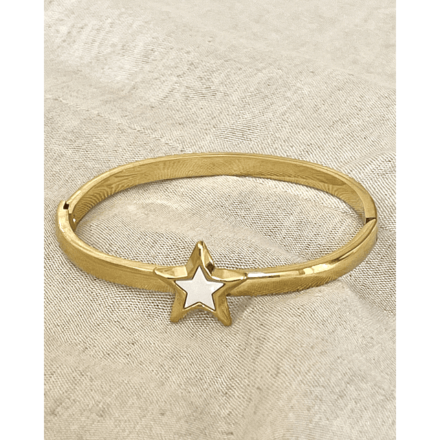 Brazalete  Estrella Blanca Gold 