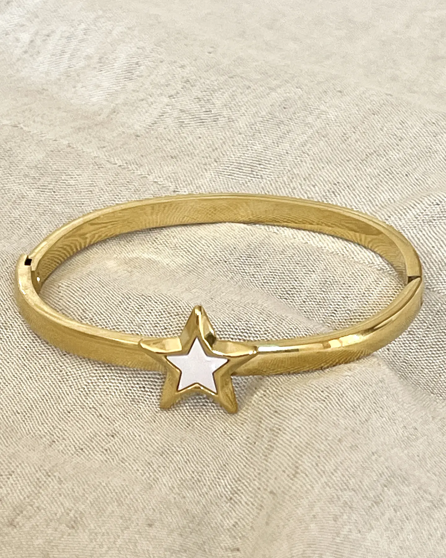 Brazalete  Estrella Blanca Gold  4