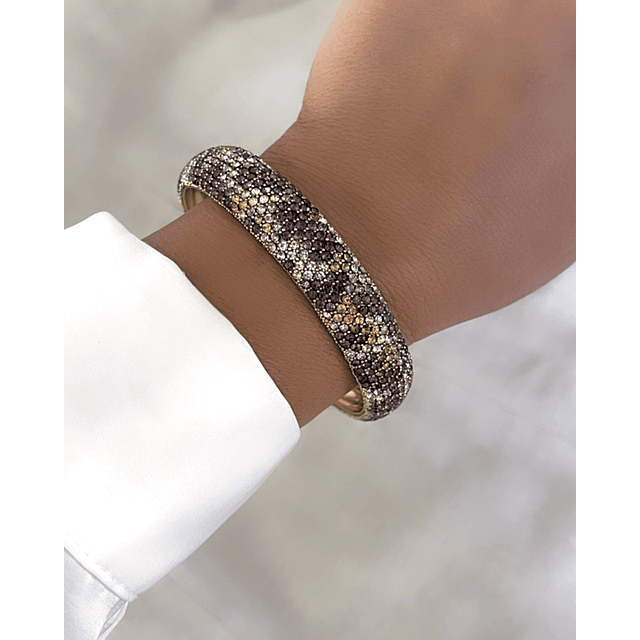 Esclava Leopardo Print Mediana gold