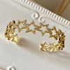  Brazalete 10 Estrellas Circones Gold