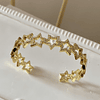  Brazalete 10 Estrellas Circones Gold