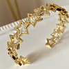  Brazalete 10 Estrellas Circones Gold