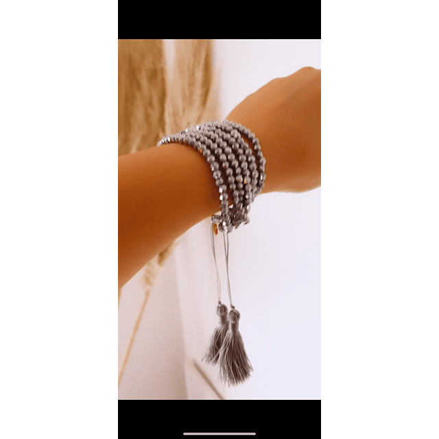 Brazalete Boho Chic Miyuki Silver 