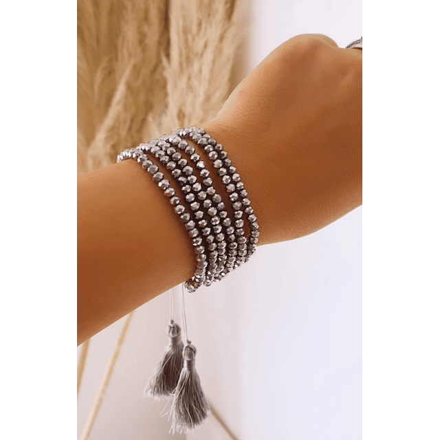 Brazalete Boho Chic Miyuki Silver 