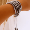 Brazalete Boho Chic Miyuki Silver 