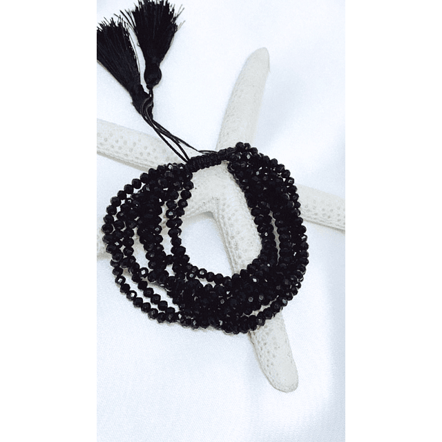 Brazalete Boho Chic Miyuki Black