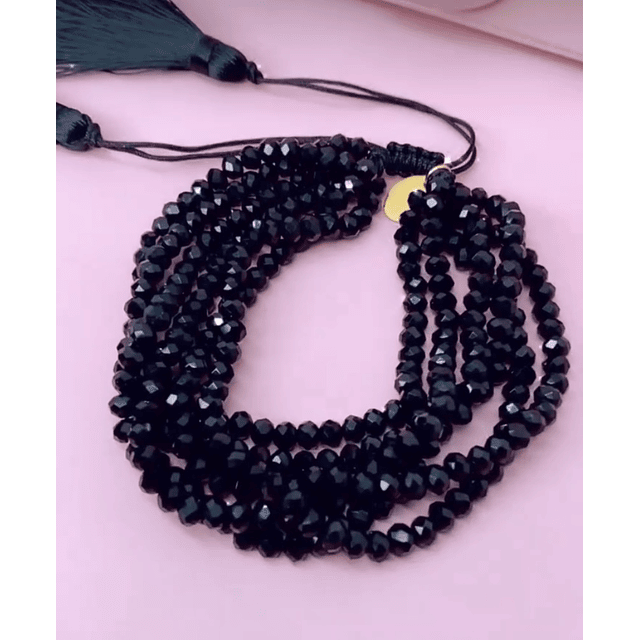 Brazalete Boho Chic Miyuki Black