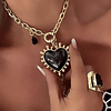 Collar Maxi Corazon Luxury Black &Gold