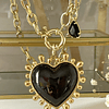 Collar Maxi Corazon Luxury Black &Gold