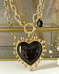 Collar Maxi Corazon Luxury Black &Gold - Miniatura 4