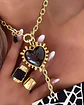 Collar Maxi Corazon Luxury Black &Gold - Miniatura 5