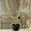 Collar Maxi Corazon Luxury Black &Gold