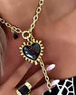Collar Maxi Corazon Luxury Black &Gold - Miniatura 9