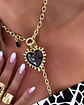 Collar Maxi Corazon Luxury Black &Gold - Miniatura 7
