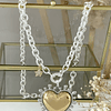 Collar Maxi Corazon Luxury Silver &Gold