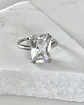 Anillo Maxi Circon Solitario Silver - Miniatura 2