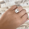 Anillo Maxi Circon Solitario Silver
