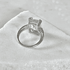 Anillo Maxi Circon Solitario Silver
