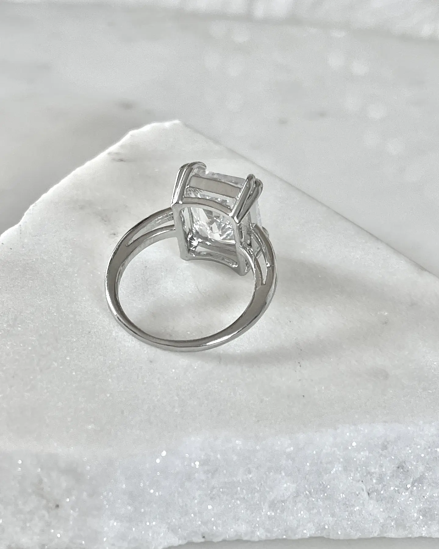 Anillo Maxi Circon Solitario Silver 1