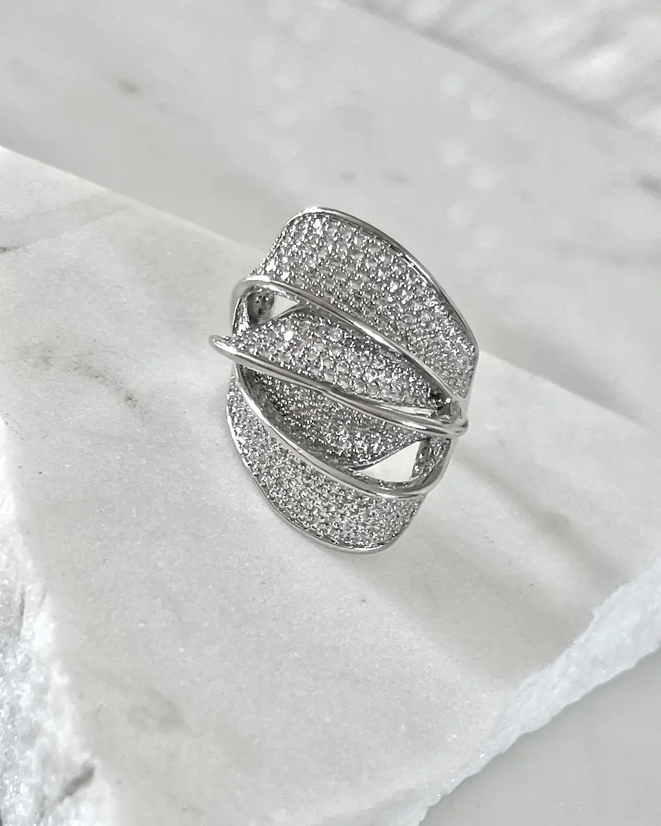 Anillo Elipse Entrelazado Circones Silver 1