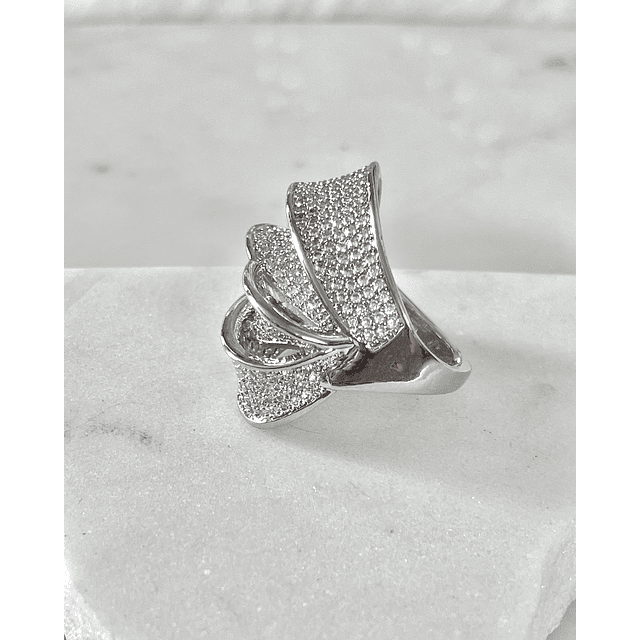 Anillo Elipse Entrelazado Circones Silver