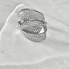 Anillo Elipse Entrelazado Circones Silver
