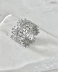 Anillo Sorento Circones rectangulares Siver - Miniatura 2